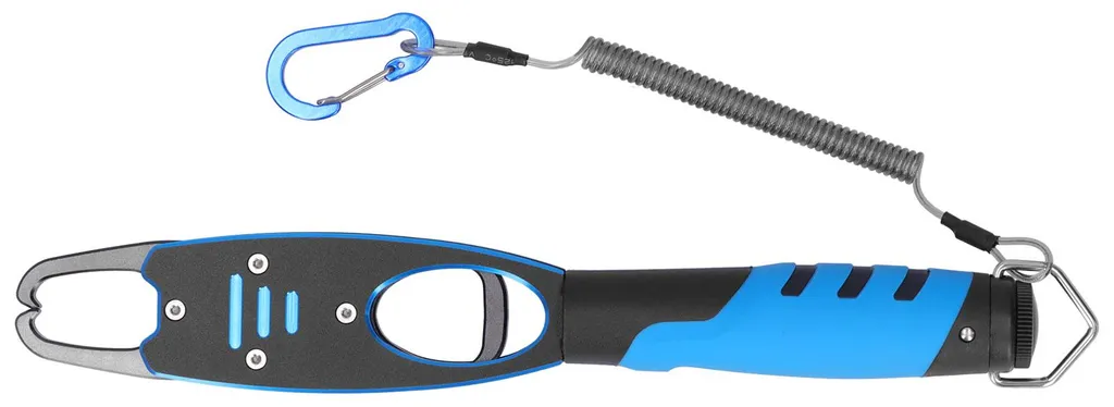 Pince de Pêche de Sécurité pour Carnassier avec Balance Aluminium Bleue