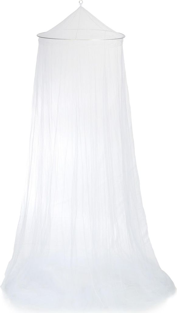 com-four Moskitonetz weiß - Mückennetz für Einzelbett, Doppelbett, Kinderbett - Engmaschiger Insektenschutz für Zuhause und Reise