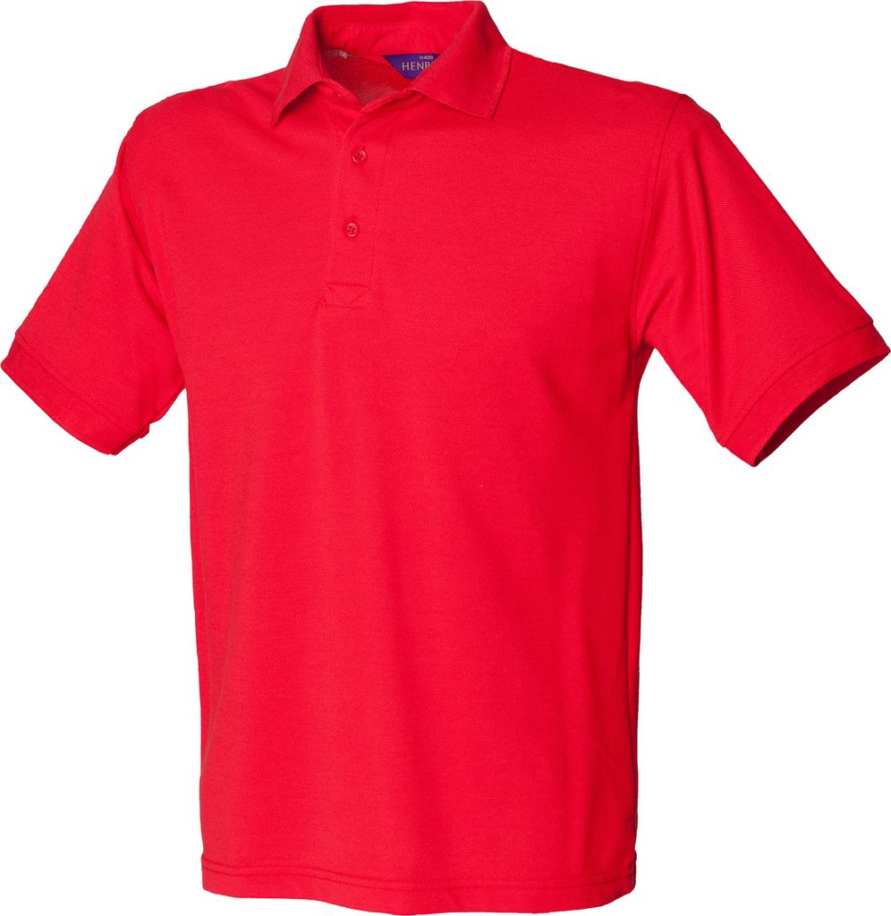 Henbury Herren Polo-Shirt, Kurzarm RW625 (S) (Rot)
