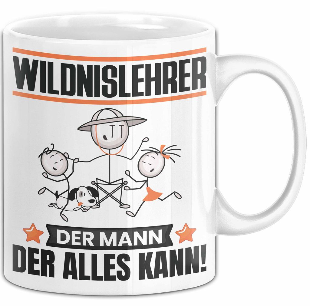 Wildnislehrer Tasse Geschenk für Wildnislehrer Der Mann Der Alles Kann Geschenkidee zum Geburtstag (Weiß)