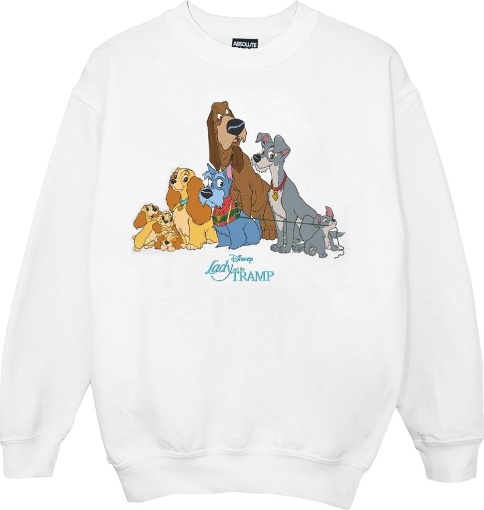 Disney - "Lady And The Tramp" Sweatshirt für Mädchen BI13589 (104) (Weiß)