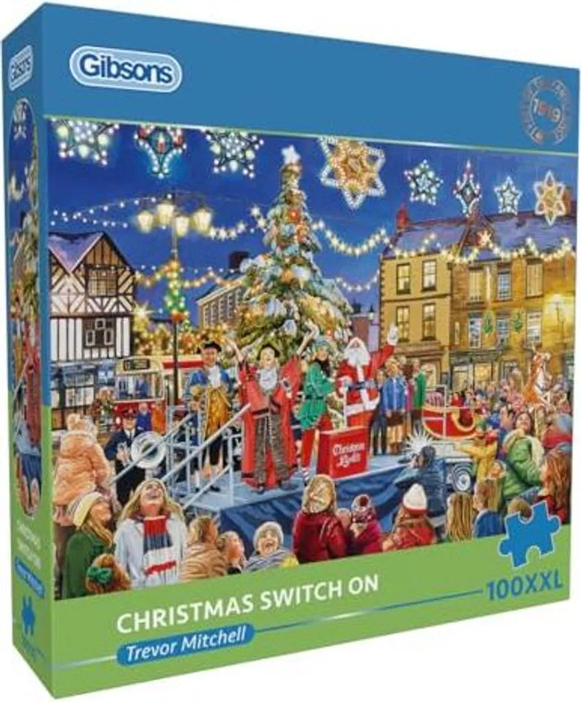 Puzzle enfant 100XXL pièces Noël Gibsons avec éléments géants