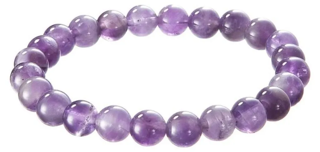 Bracelet amétrine violette 43056.3 - Pierres polies haute qualité