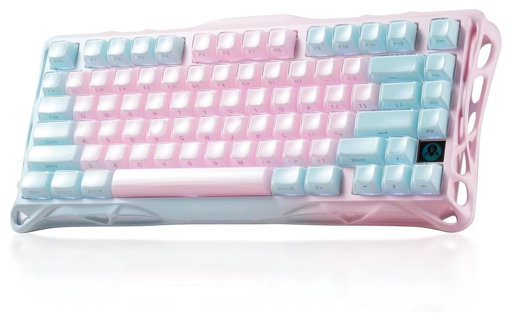 GravaStar Mercury K1 Lite 75% Mechanische Tastatur Gaming, 2.4GHz/BT5.0/Type-C Mechanical Keyboard,QWERTY,Hot-Swap Kabellos Gaming Tastatur 75 Proz...