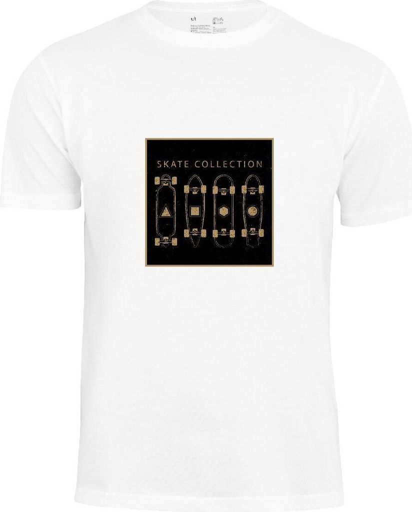 Cotton Prime Skater T-Shirt "Skate-Collection" XL Weiss