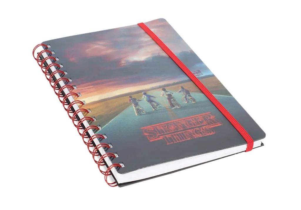 Cahier à spirales Stranger Things A5 avec couverture 3D Mind Flayer noir
