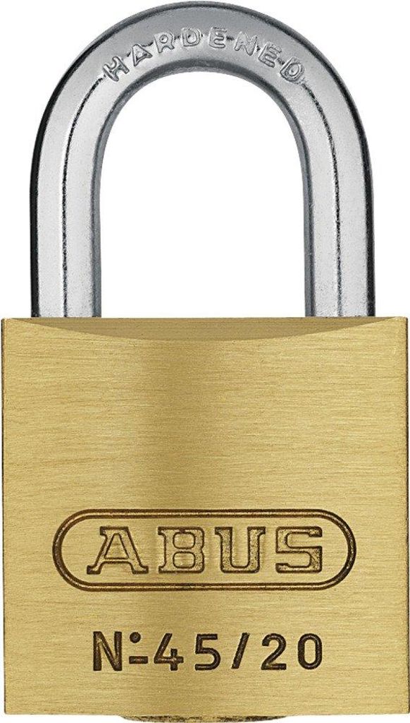 Vorhängeschloss Abus 45/20 Messing Lock-Tag 20 mm