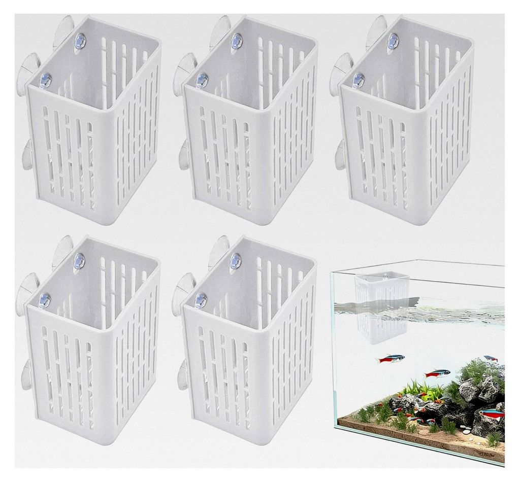 Pflanzer für Aquarien - 5-teiliges schwimmendes Deko-Set für Aquarien | Hydroponischer Pflanzbecher für Züchter, Haustierliebhaber und Pflanzen...