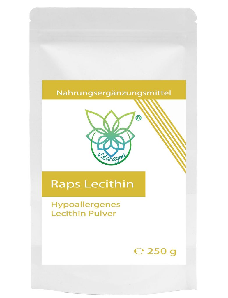 VITARAGNA Hypoallergenes Raps Lecithin Pulver 250 g - Reich Produktbild 