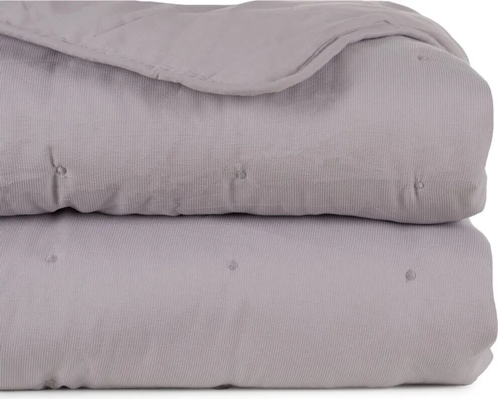 Copriletto BigBuy Home Grigio 270x280 x 1 cm | Standard Professionale