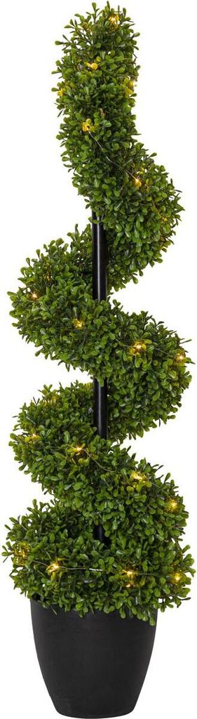Star Trading Buxbom, Grün, LED, 30 Lampen, Warmweiß, Akku, 0,9 W