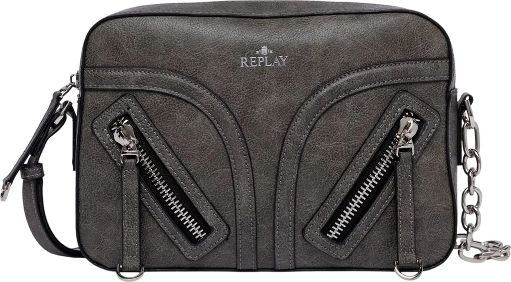 REPLAY borsa a tracolla Crossbody Bag Washed Black antracite