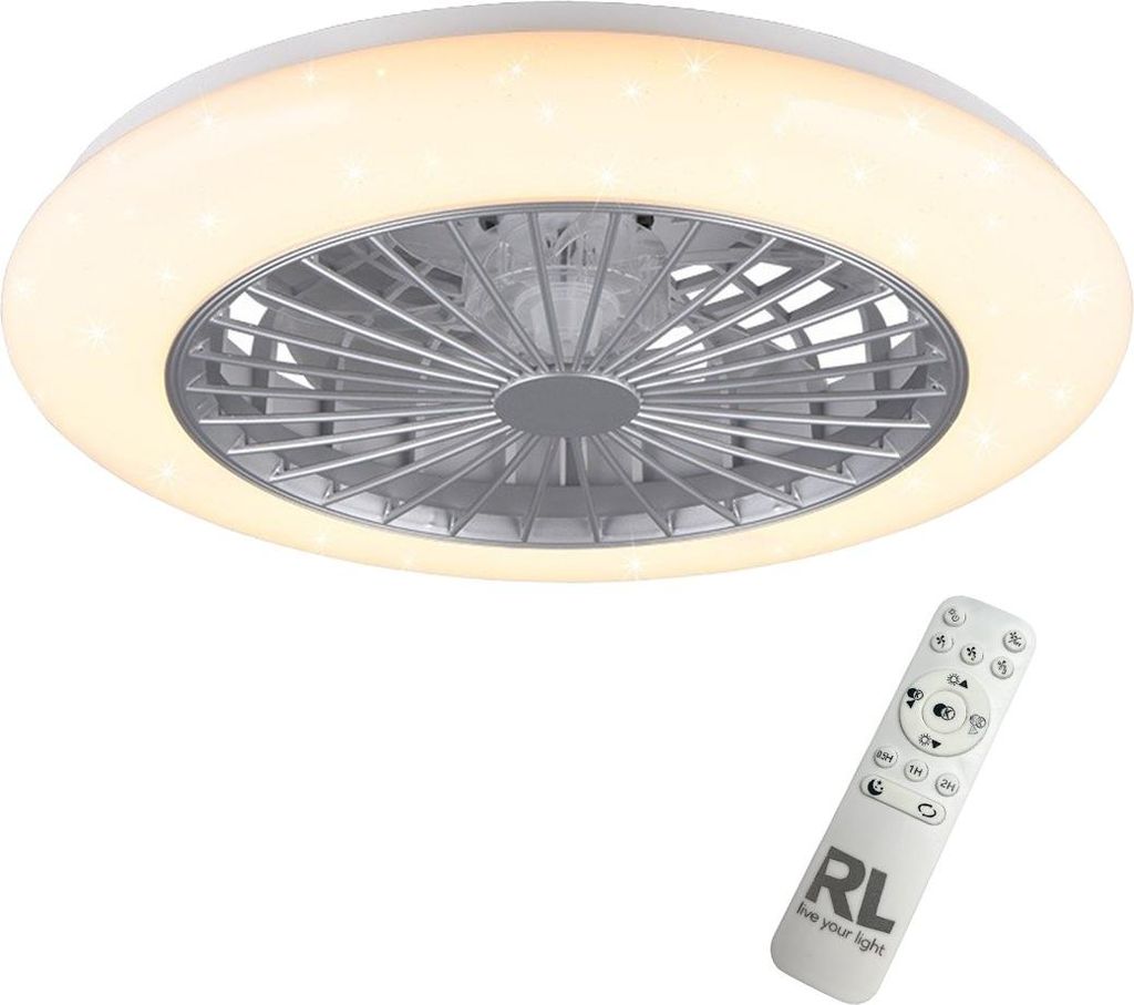 Ventilateur Plafond Lumière LED 30W Ø50cm - Éclairage led Image du produit 