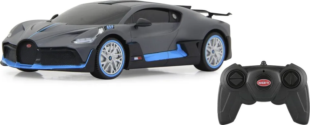 Voiture télécommandée Bugatti Divo Jamara 1:24 grise, jouet 2,4GHz