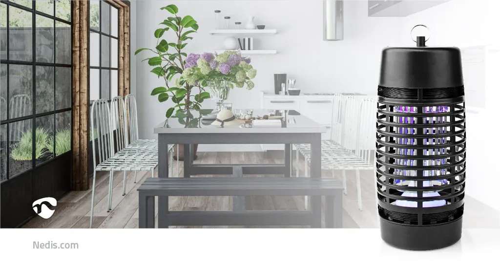 Nedis Lampada UV-A LED Insetti 3W: Zanzariera Elettrica Interno 30m² - 8