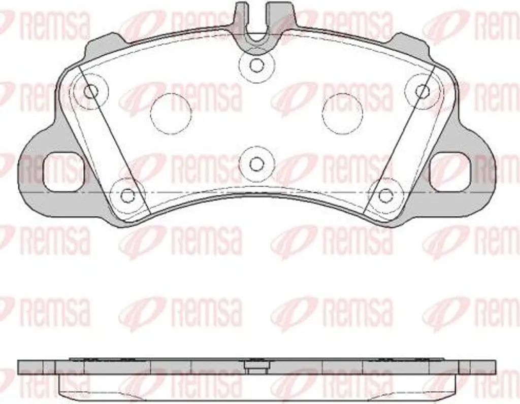 Plaquettes de frein REMSA 1862.00 compatibles avec Cayenne OE 9Y0698151