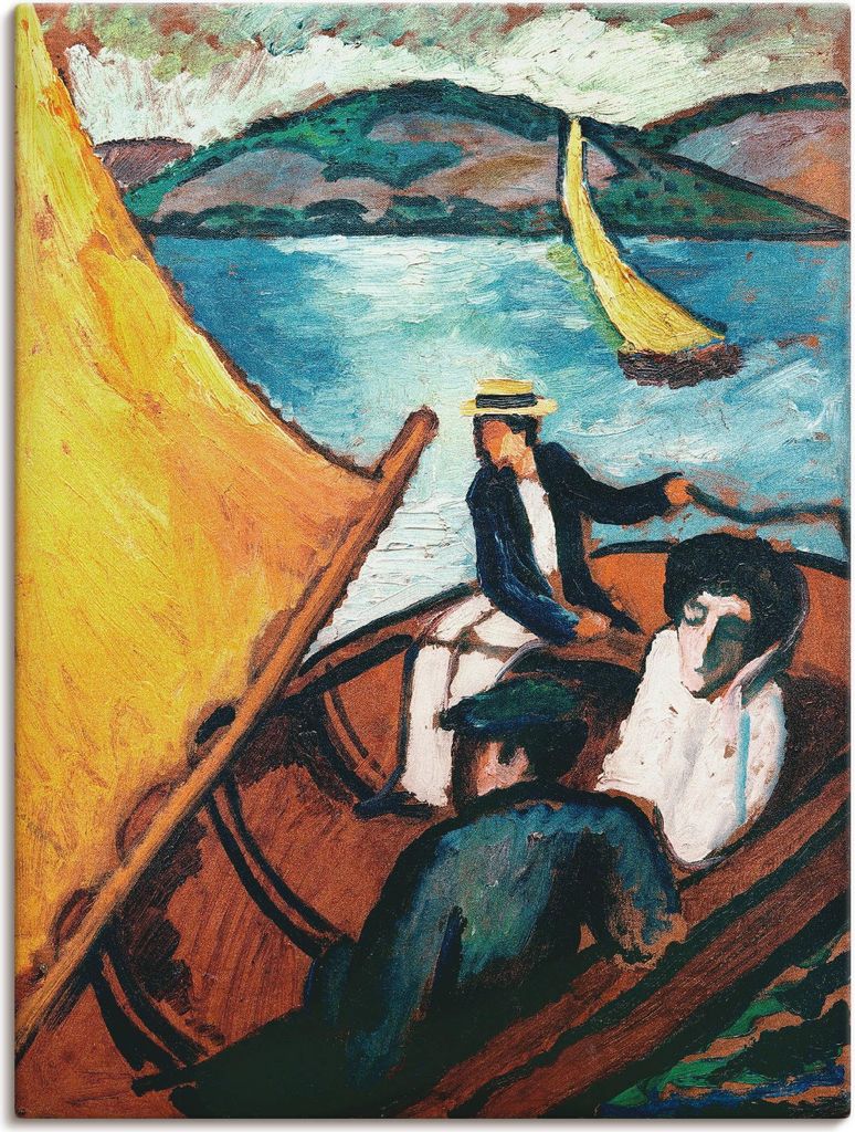 ARTland Leinwandbild Segelboot, Tegernsee Größe: 30x40 cm