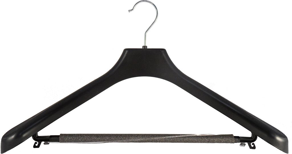 Kleiderbügel für Anzüge und 2-Teiler Kostümbügel 48 cm schwarz XXL NEU 10 Stück