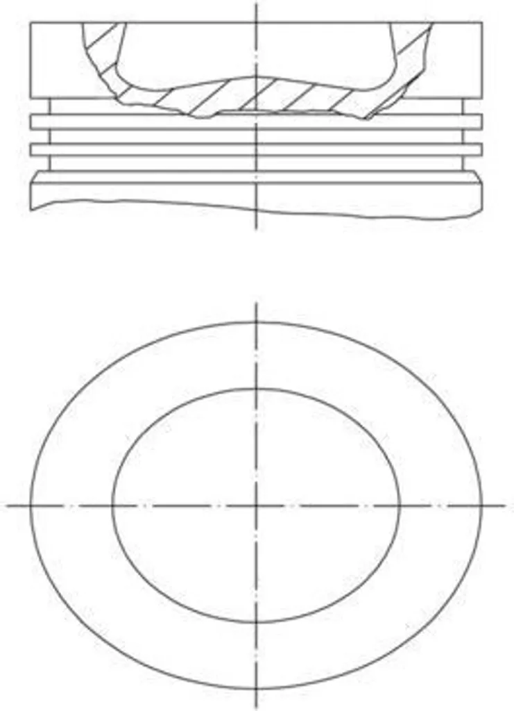Piston de moteur thermique pour Volkswagen Transporter VI utilitaire