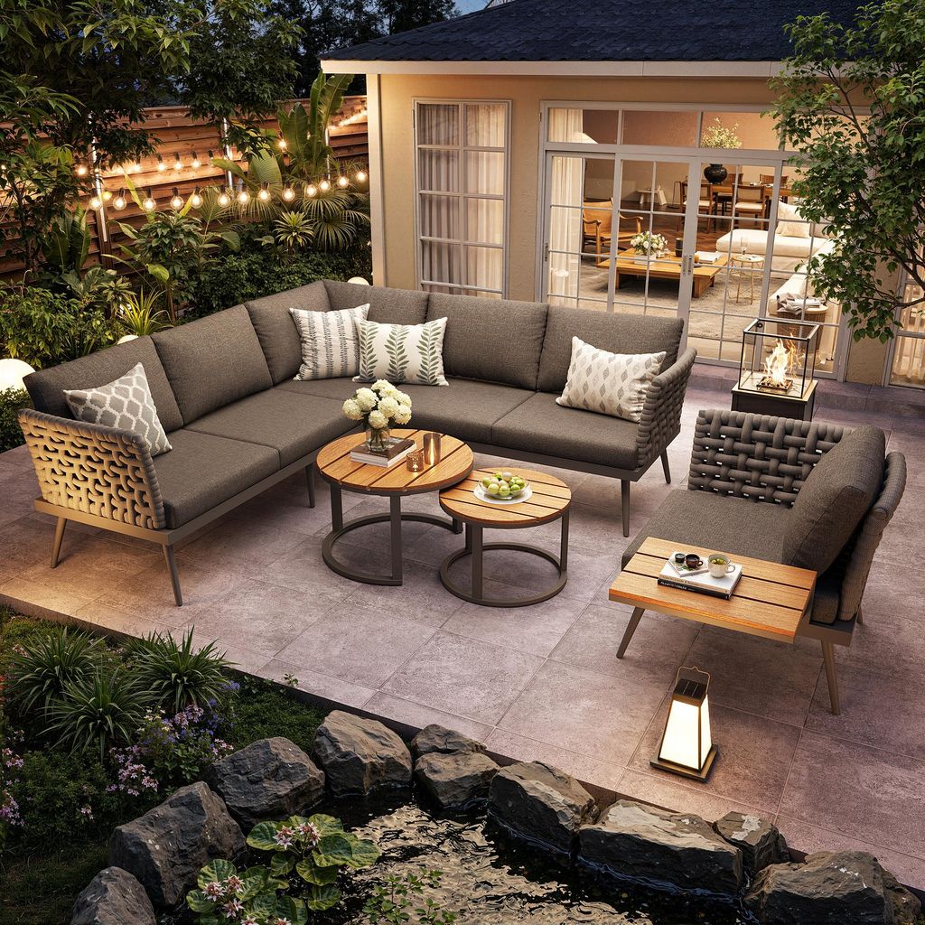 Ensembles de meubles de jardin Flieks 6 places, ensemble Image du produit 