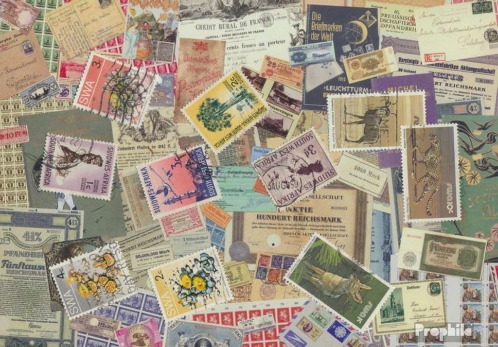 Briefmarken Namibia - Südwestafrika 10 verschiedene Marken