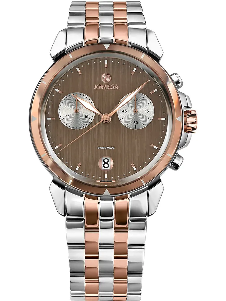 Montre de luxe pour Homme Jowissa J7.020.L en acier inoxydable poli