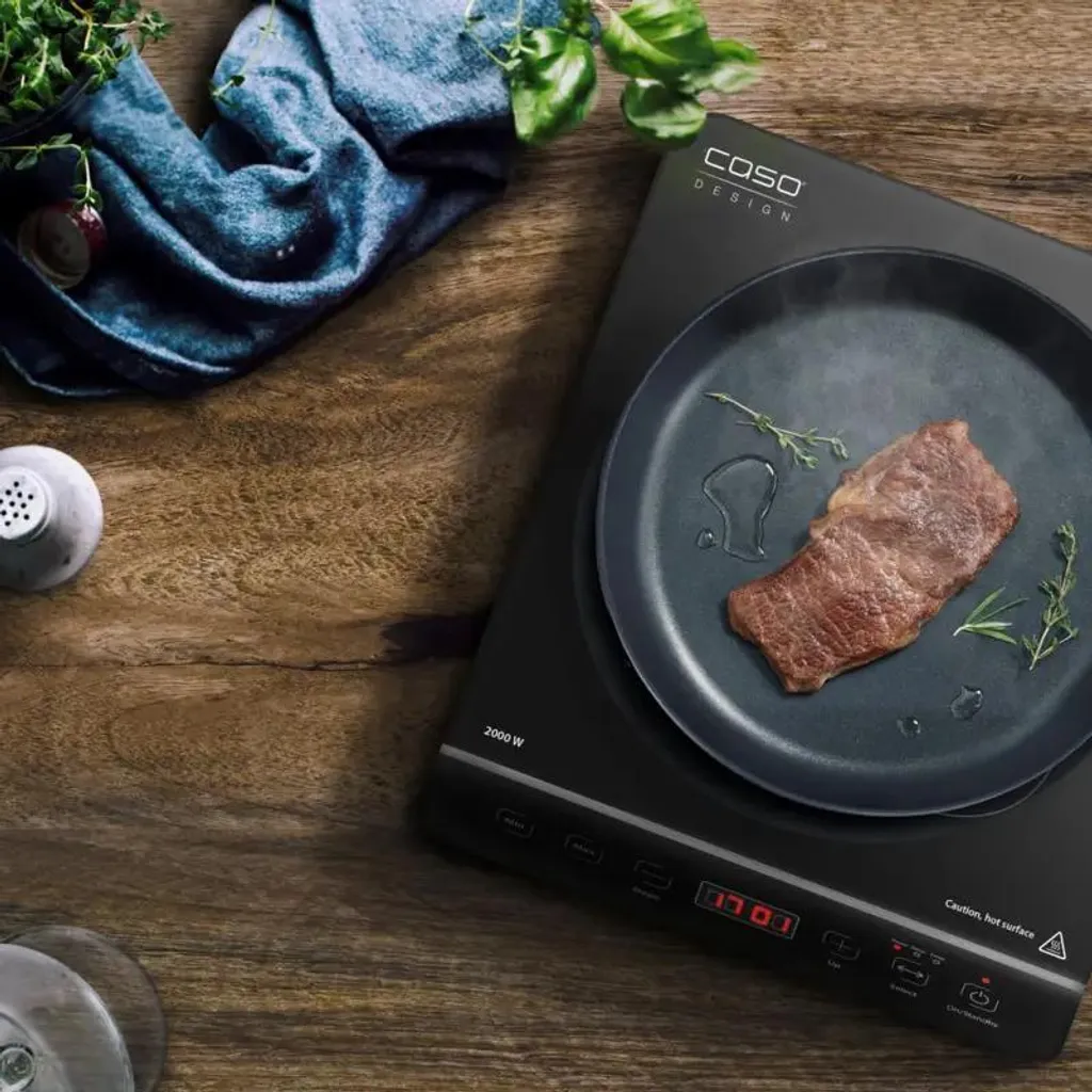 Caso Touch 2000 Plaque induction : cuisinez vite sans risque de brûlure