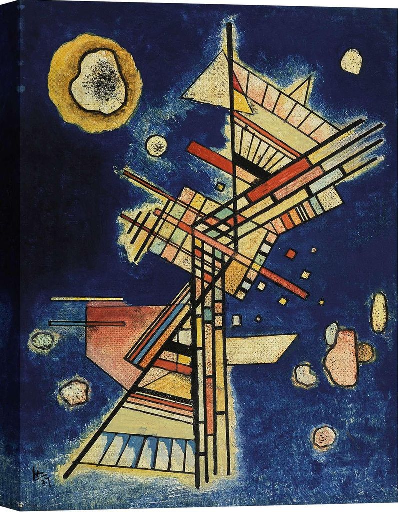 Leinwandbilder Wassily Kandinsky - Dunkle Kühle (Dark Freshness), 1927 - 80x60 cm