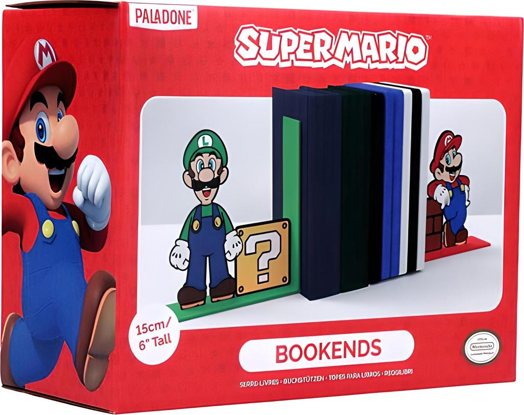 Paladone Products Super Mario Buchstützen Mario und Luigi