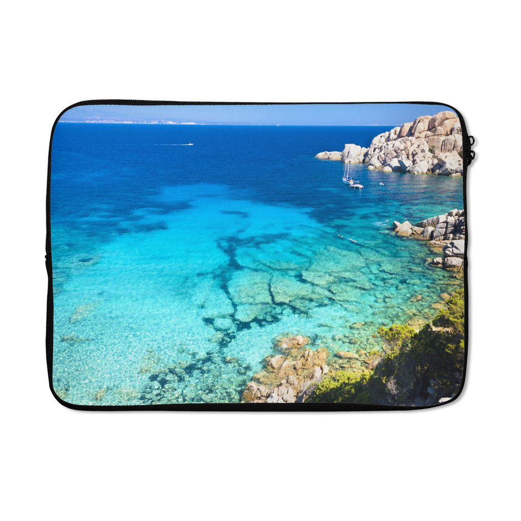 MuchoWow Laptop Hülle 14 ZollEin Blick über Capo Testa Laptoptasche - Laptoptasche - Stoßsicher - Schutzhaube