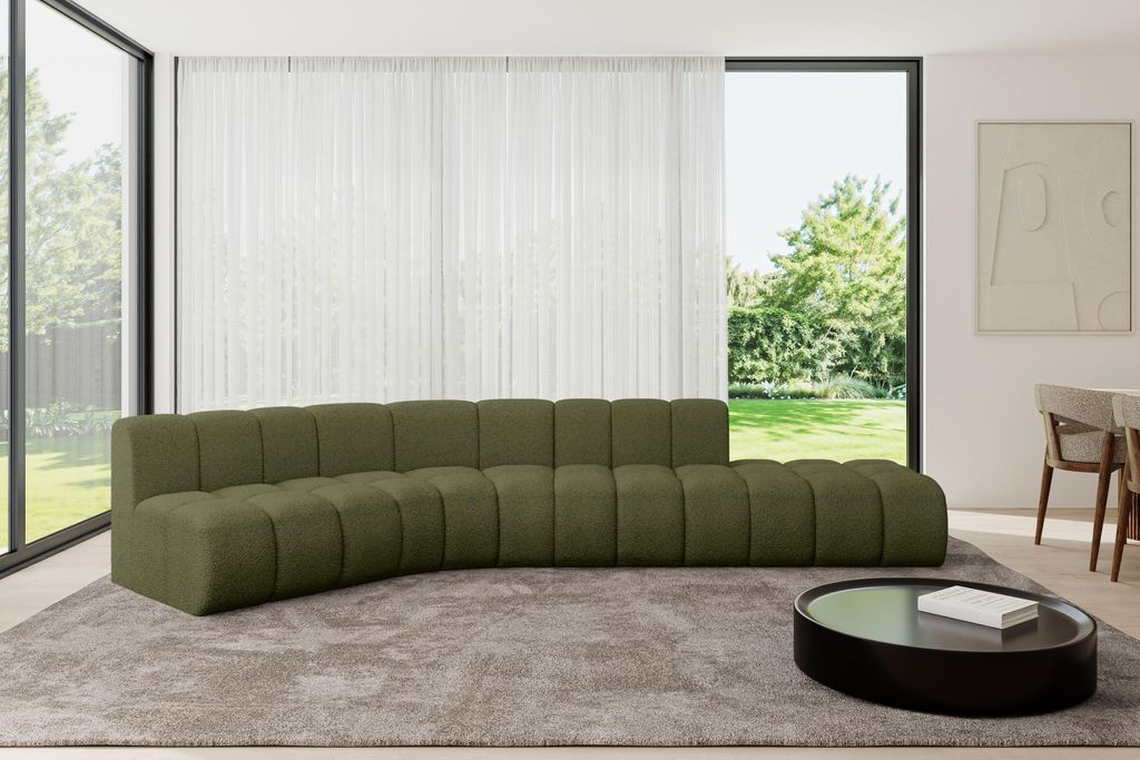 ALTDECOR Modulares Sofa Ecksofa in L-Form - Brilo-L1 - 380x174x70 cm Grün - Corner modular Sofa Eckcouch Couch Wohnlandschaft Cauchsofa Bodensofa ...