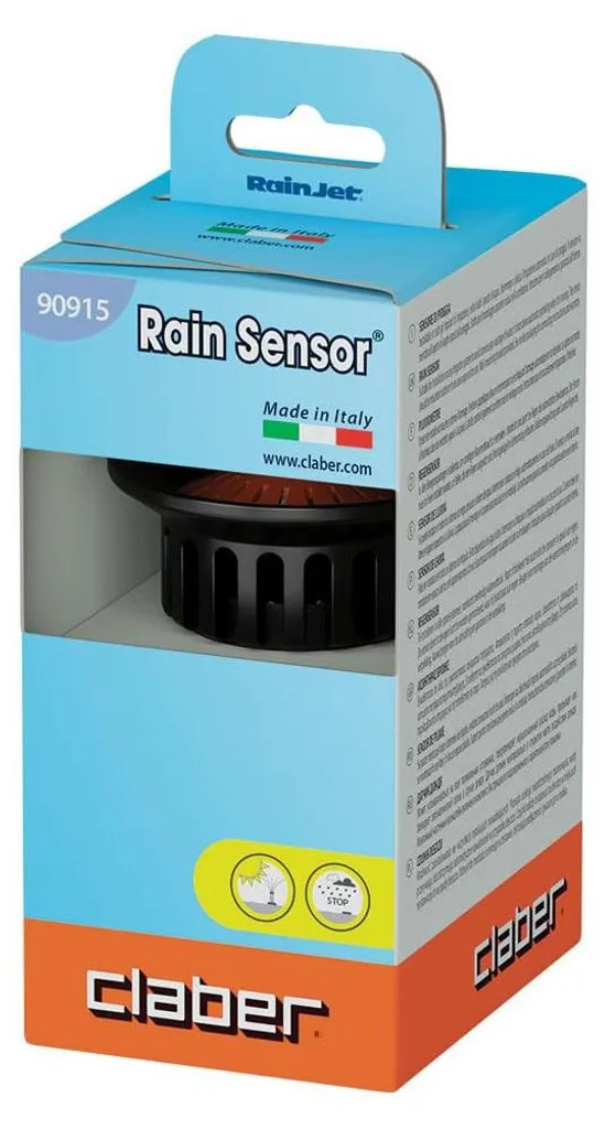 Pluviomètre Claber 90915 Rain Sensor pour programmateur d'arrosage