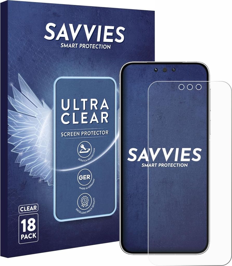 18x Für Huawei Mate 80 Schutzfolie Savvies Displayschutz Display Schutz Folie Klar Transparent
