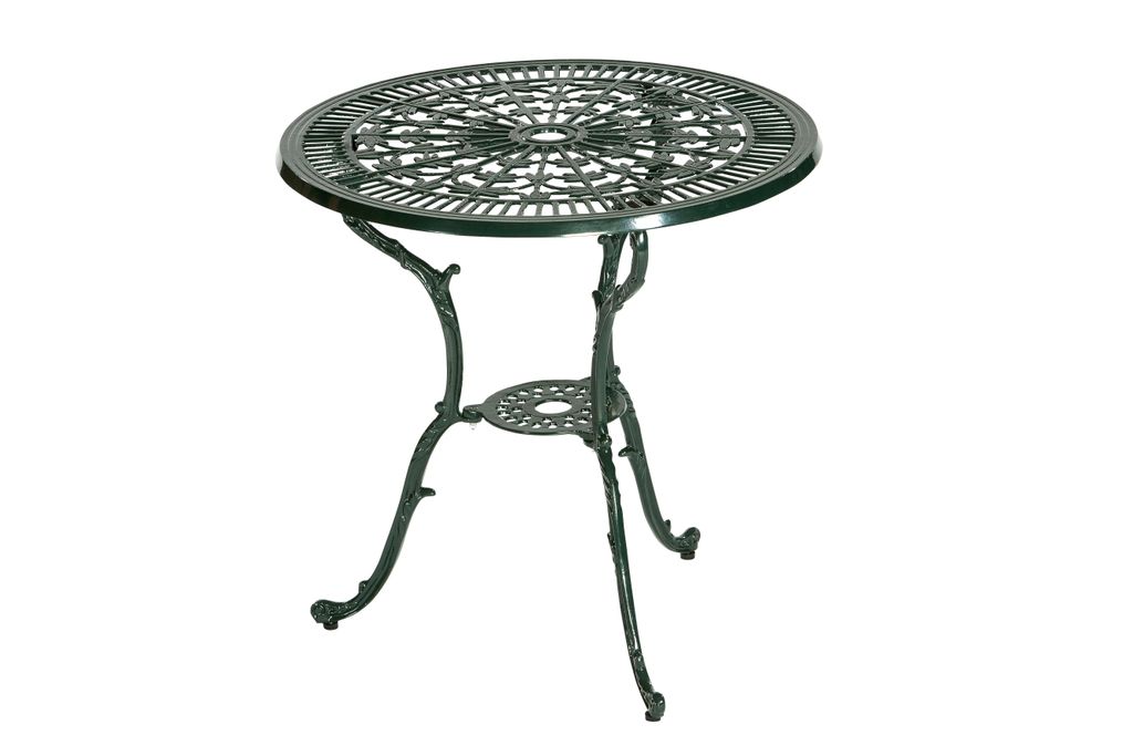 Merxx Gartentisch Lugano, Ø 70 cm, grün - Aluminiumguss Produktbild 