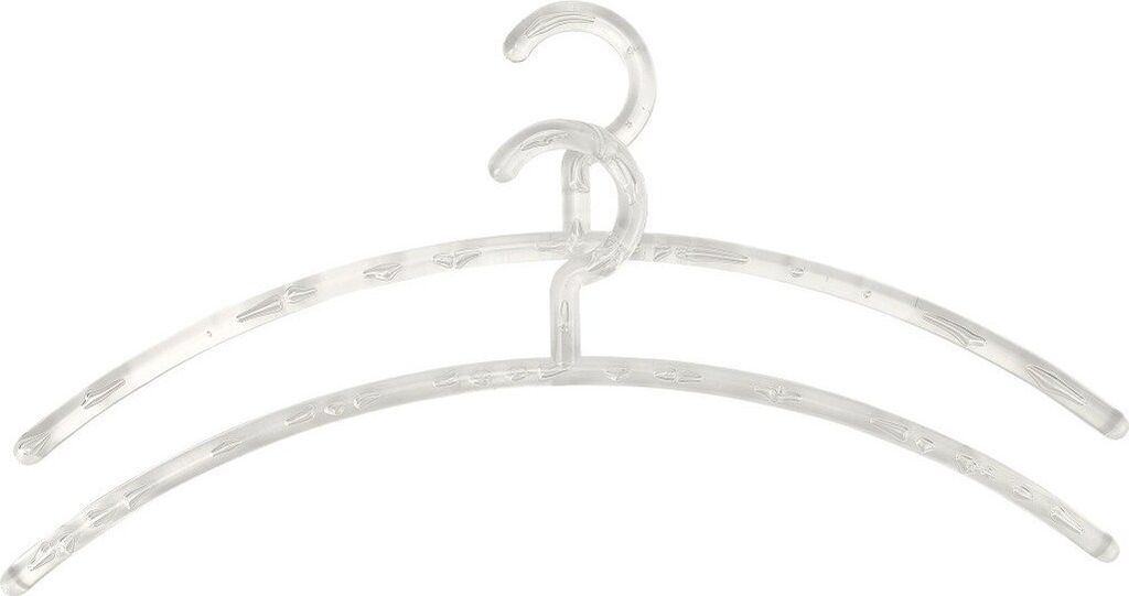 TrendLine Kleiderbügel Bubbles 2er Pack Kunststoff weiß