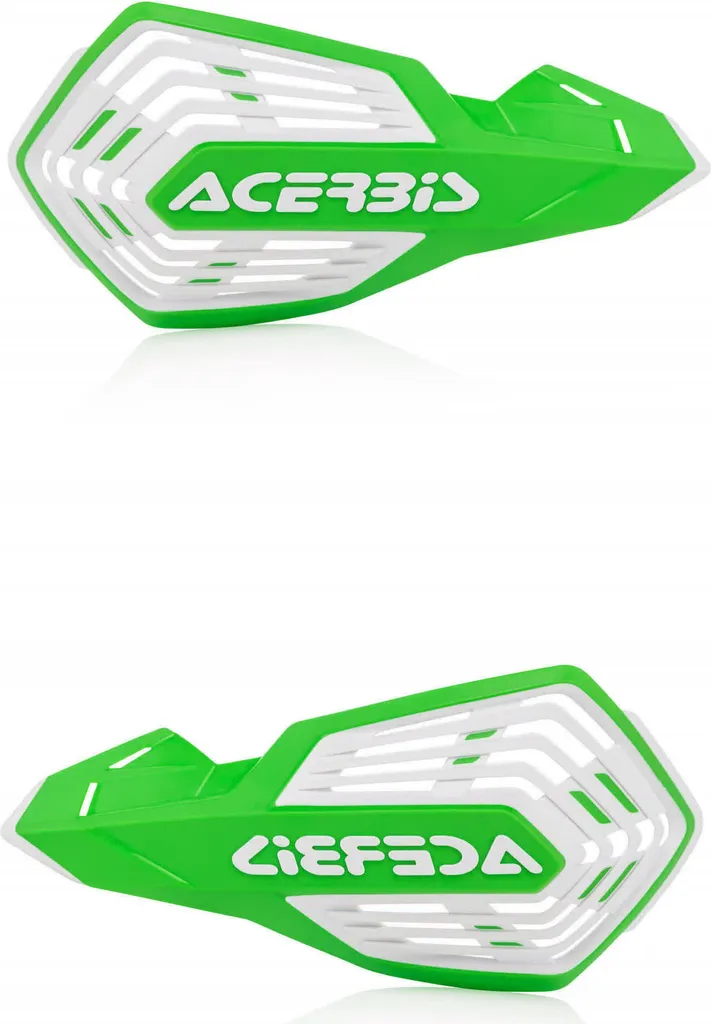 Protection de Guidon Acerbis X-Future Vert Blanc pour Moto Cross - 3