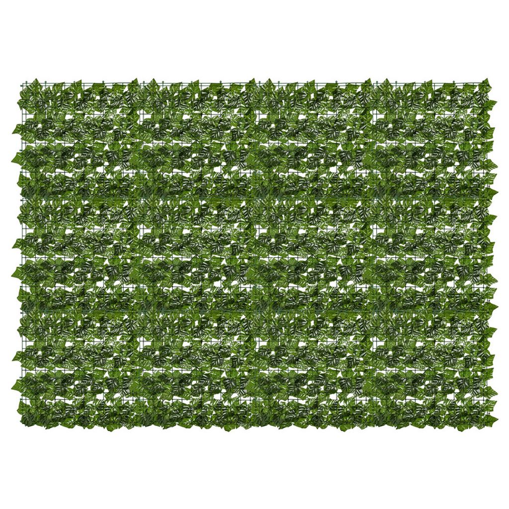 TolleTour Sichtschutzhecke Windschutz 1*3M Efeu Sichtschutz Balkonverkleidung Blätterzaun,Erdnussblatt
