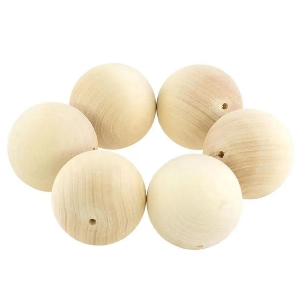 Holzset "Glasperlen" 6 Stück