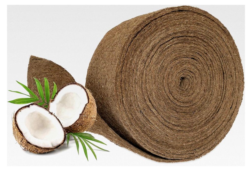 Kokosmatte Winterschutz für Pflanzen - Meterware 25 cm / 50 cm / 100 cm (Breite) - 100% biologisch abbaubare Kokos Filzmatte - Gartenmatte für Ha...