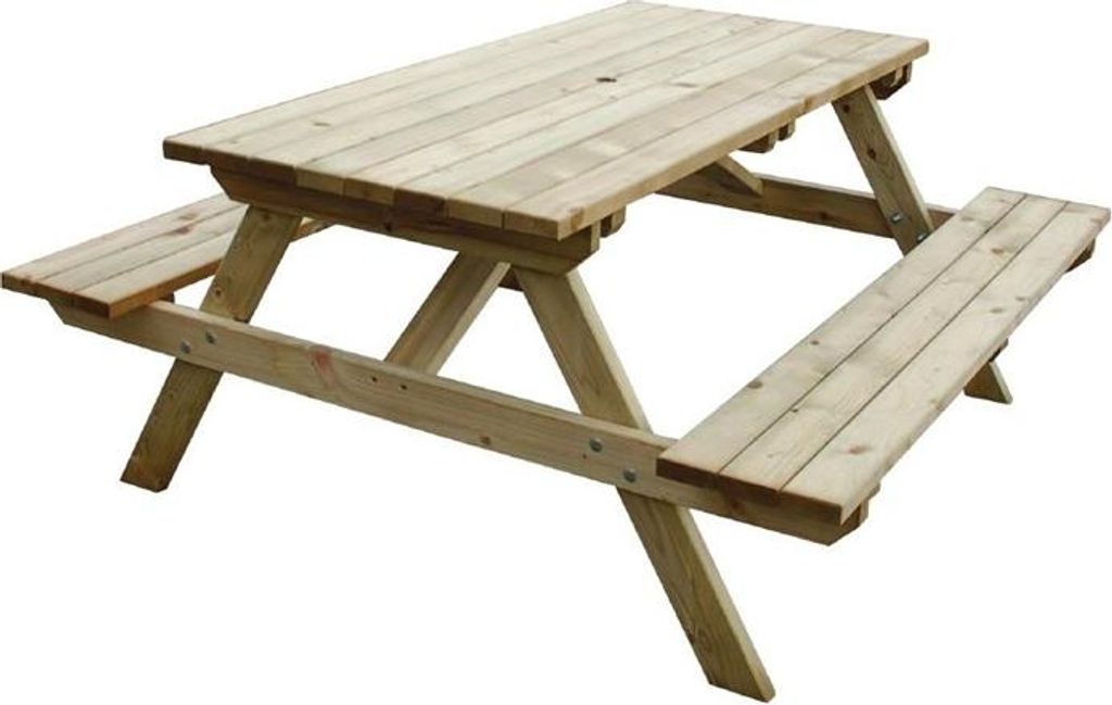 Picknickbank aus Holz für bis zu 6 Personen