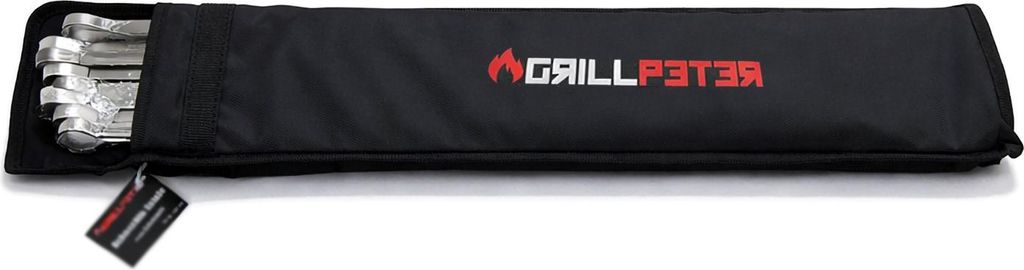 Grillpeter Schaschlik Spieße Schampura Edelstahl 20 Stück Produktbild 