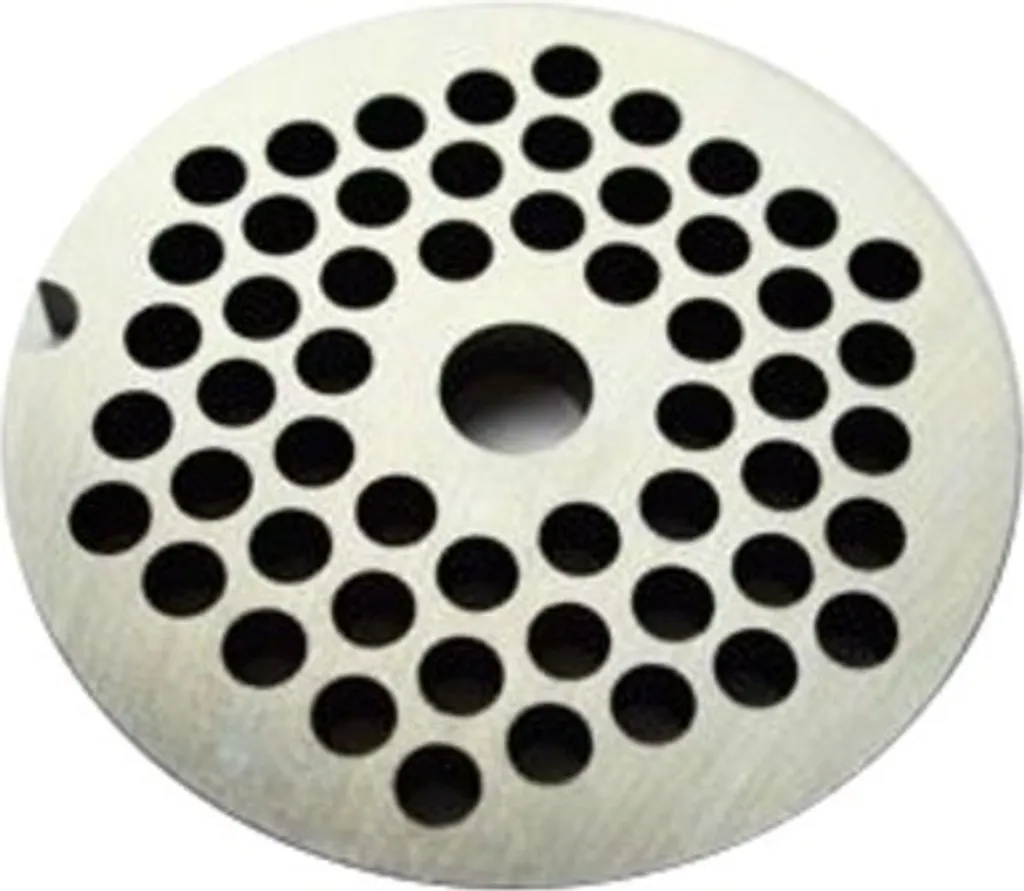 Piastra per Tritacarne Manuale Porkert n. 8 da 4,5 mm | Acciaio Ceco - 1
