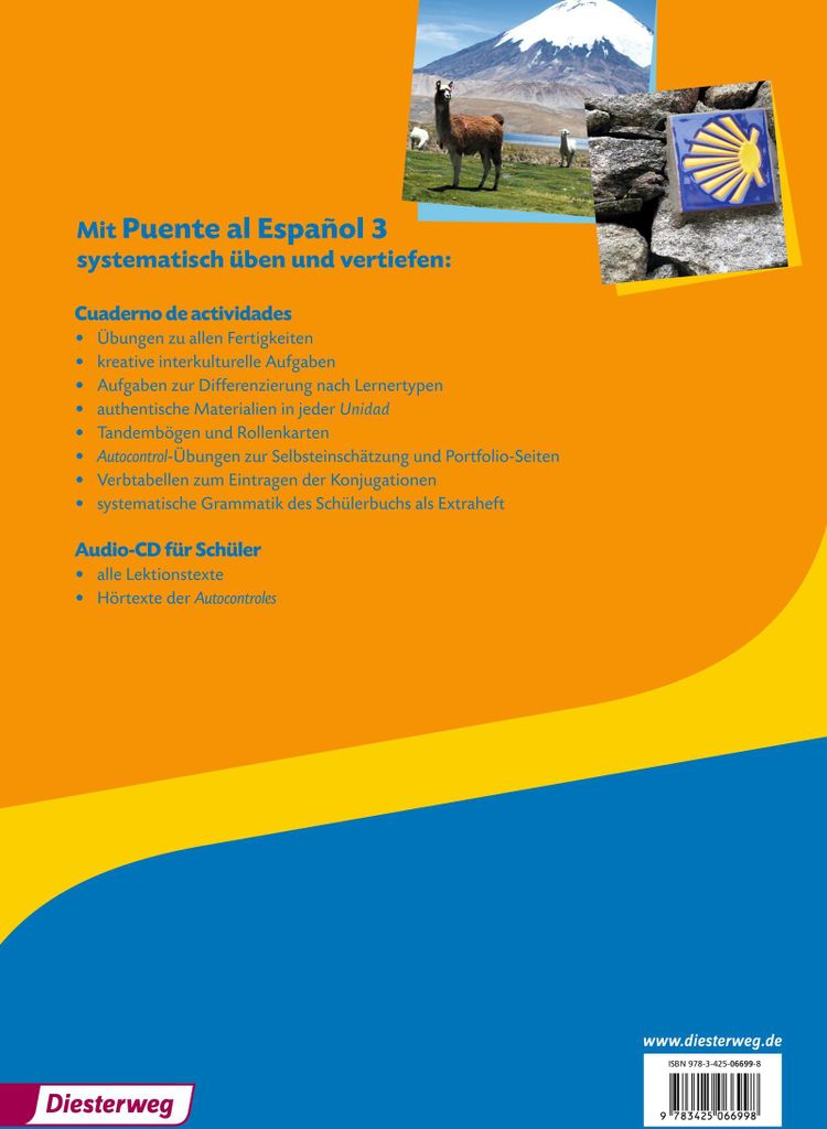 Puente al Español 3. Cuaderno de actividades. Mit Audio-CD für Schüler