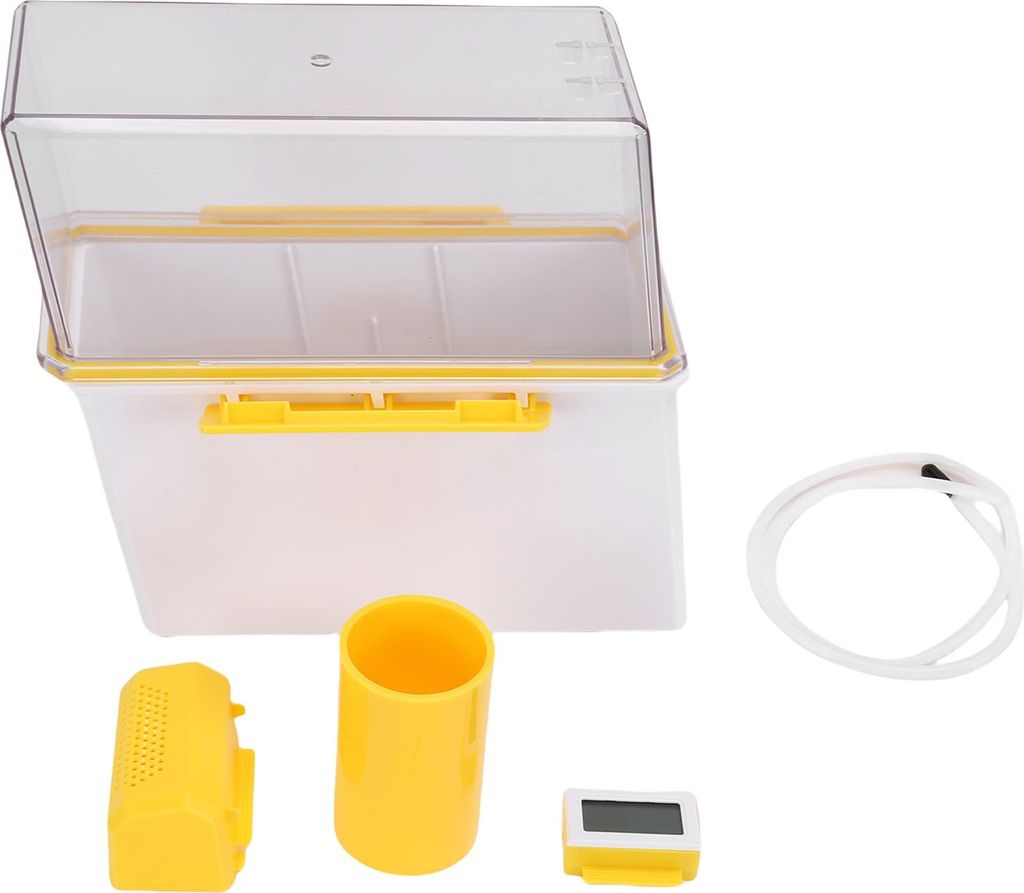 3D-Druck-Filament-Trocknerbox mit Spulenhalter, Temperatur- und Feuchtigkeitsmesser, 1 kg versiegelter Aufbewahrungsbehälter