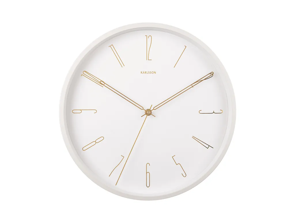 Horloge Murale Design Blanche Belle Numbers - Décoration Épurée Chic