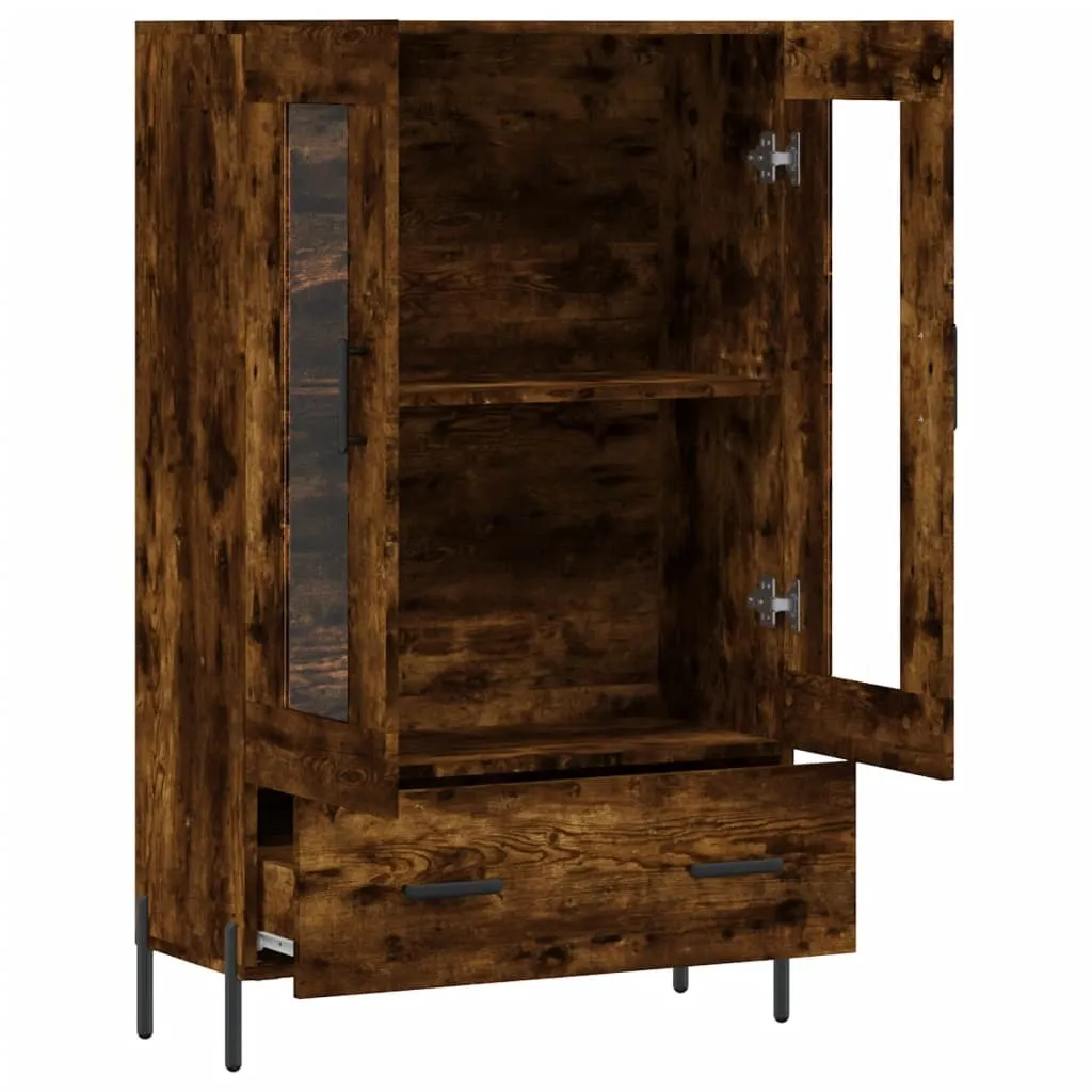 VidaXL Credenza Bianca 69,5x31x115 Cm In Legno Multistrato Con Ante E Gambe In Metallo