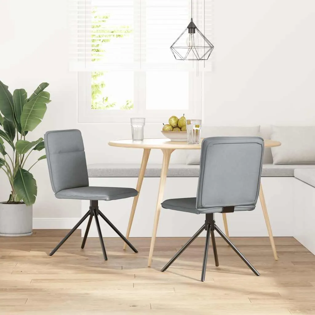 Set 2 Sedie vidaXL Grigio Chiaro | Design Contemporaneo e Comfort