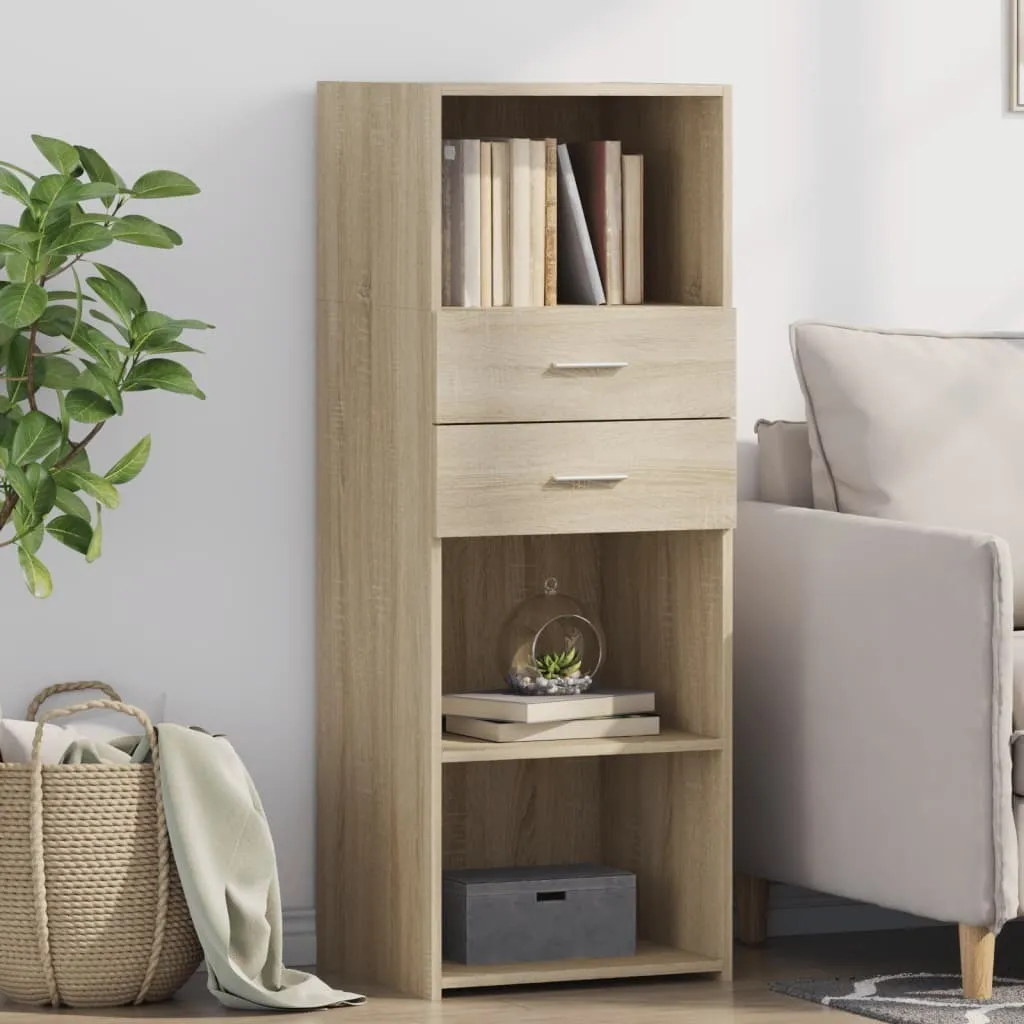 vidaXL Credenza Rovere Sonoma 45x42,5x124 cm - Mobile Salvaspazio Online