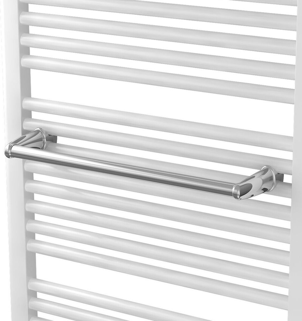 XIMAX Handtuchstange Design gerade 460 mm für Badheizkörper "Chrom", 53132