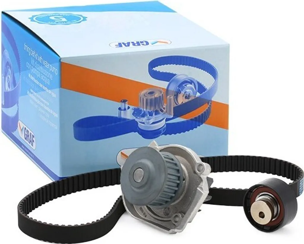 Pompe à eau GRAF KP1030-1 avec Kit Distribution OE 71736717 pour Fiat